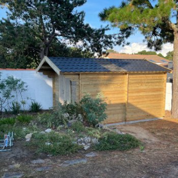 Abri de jardin en bois 2 pentes